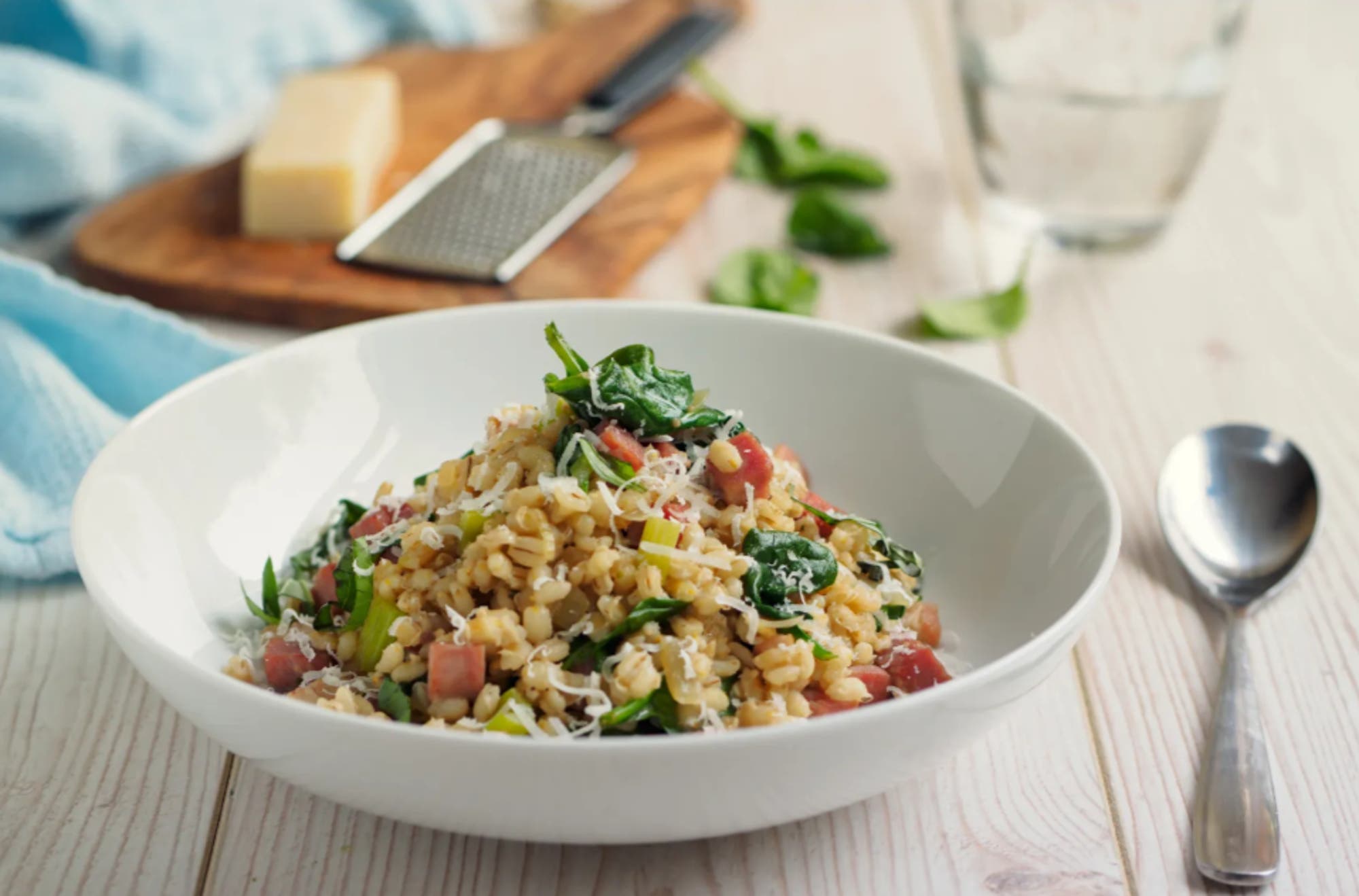 Byggrynsrisotto med rotgrønnsaker og tomat