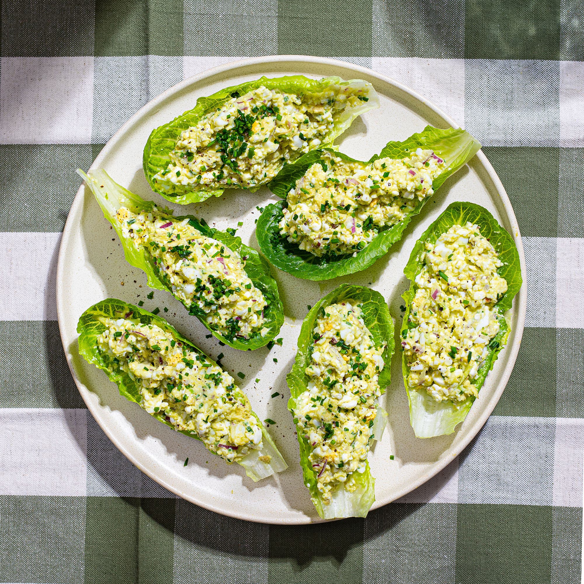 Eggesalat med cottage cheese